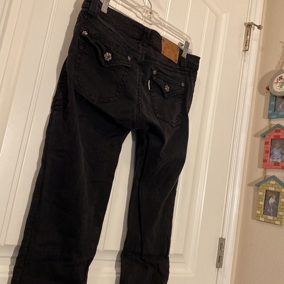 2 pair Rose Royce Over-dyed Skinny Jean Sz 32 US 15/16. Blue pair. Black pair. - Picture 16 of 16